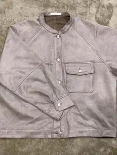 【美品】CPCM スウェードノーカラーブルゾン アウター