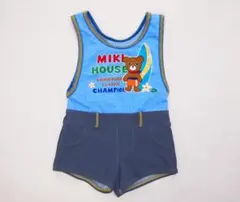 ミキハウス　mikiHOUSE　プッチーくん柄水着（80）日本製 ブルー系男の子