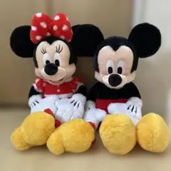 ミッキー　ミニー ぬいぐるみ セット フラッフィープラッシー