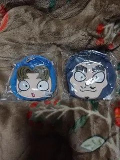 忍たま乱太郎　ミニポーチキーホルダー　五の段　 山田伝蔵　小松田秀作