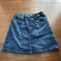 UNIQLO キッズ　ストレッチデニムスカート　140cm