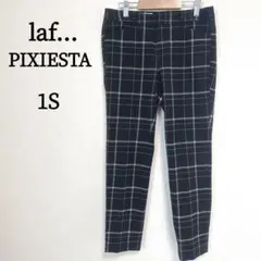 ラ・エフ ピクシエスタ カジュアルパンツ ブラック チェック S 1S ボトムス