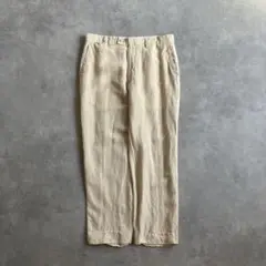 00s ワイド リネン レーヨン スラックス パンツ34×32 cityboy