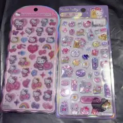コットンパフィ ドロップシール サンリオ キティ 正規品シール