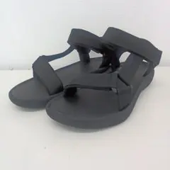 【ず1042】メンズサンダルブラックストラップ МUJI 無印良品　26㎝のサムネイル