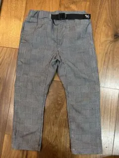 Breeze グレー チェック柄 パンツ 110cm