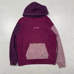 XLARGE スウェット パーカー 切替 刺繍 M 春 ストリート カジュアル
