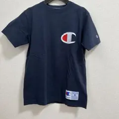 半袖 Tシャツ ロゴT プリント 紺 チャンピオン Champion