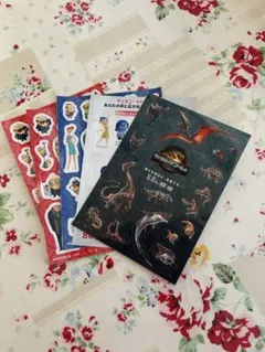 ミニオン３枚ジェラシックワールド１枚インサイドヘッド１枚　5点セットステッカー