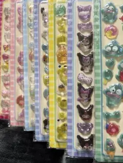 サンリオ　ボンドロ　3Dシール　キティ　ギョドン　ポム　クロ　メロ　シナ　ポチャ