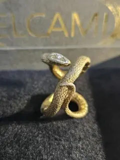 エルカミ スネークリング ゴールド ダイヤ　指輪 リング アオダイショウ 2026年最新】ELCAMI メンズ リング・指輪の人気アイテム - メルカリ