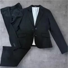 美品 COMME CA ISM レディース 上下 ブラック ウール100のサムネイル
