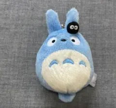 青いトトロ ぬいぐるみマスコット キーチェーン付き