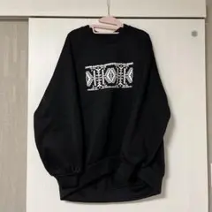 チチカカ幾何学模様 ブラック スゥエット