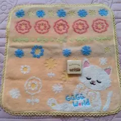 GuGu World タオルハンカチ 猫デザイン