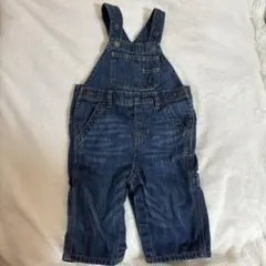 【美品】GAP デニムオーバーオール ズボン サロペット 6~12month