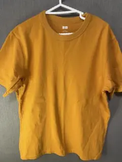 【未使用品】UNIQLO U マスタード Tシャツ Lサイズ オレンジ