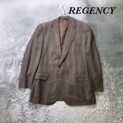 REGENCY メンズテーラードジャケット チェック　ビジネス バック裾スリット