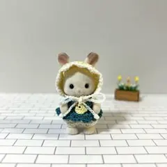 たっち赤ちゃんドール服855 耳穴あり　ロンパース　ひよこ