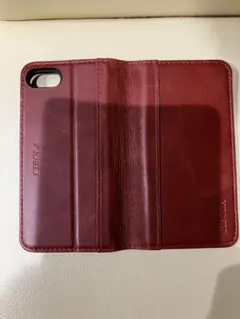 ☆期間限定商品3月30日まで☆ダークレッド 手帳型ケース iPhone用