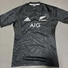 adidas ALL BLACKS ラガーシャツ Sサイズのサムネイル