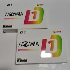ホンマD1ゴルフボールマルチカラー2ダース