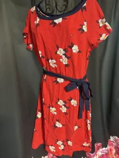 Tommy Hilfiger ✨半袖花柄ワンピース M