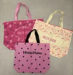 mezzo piano ショップトートバッグセット 3点