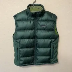 00s Patagonia オリーブグリーン ダウンベスト - メルカリ