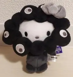 黒ミャクミャク・キティ　カラビナぬいぐるみ