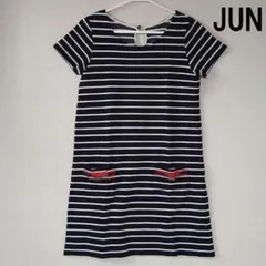 JUN（ジュン）ボーダー ワンピース マリンカラー カジュアル