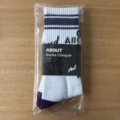 【新品未使用】ALLOUT SOCKS CONQUER　パープル