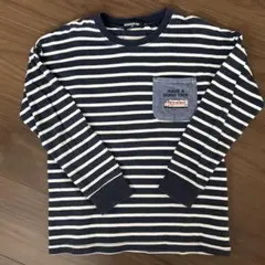 klädkåp ストライプ 長袖カットソー 130