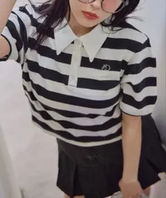 one after another 刺しゅうポロシャツ