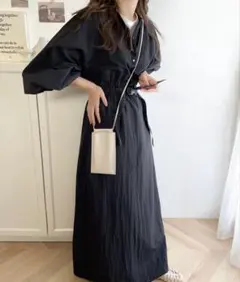 Java ロングワンピース ブラック