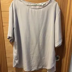 UNIQLO 半袖シャツ XL ライトグレー