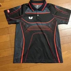 Butterfly 卓球ウェア Mサイズ 黒/赤