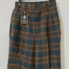 レディース チェック パンツ(L)