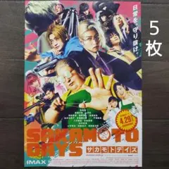 映画　SAKAMOTO DAYS　チラシ　フライヤー　５枚.
