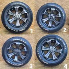 旧車】ビルボ リバージュ 4穴 114.3 14インチ 9Jと10Jセット
