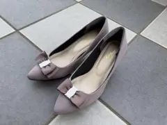 リボン　ハイヒール　22.5cm パンプス　ピンク　入学式　入園式　卒園式　卒業