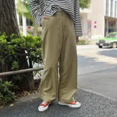 【特価‼️】BEAMS BOY/ワイド チノパンツ ベージュ サイズ0