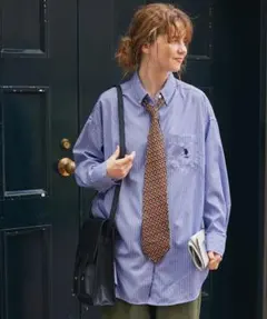 U.S. POLO ASSN. 刺繍ストライプシャツ