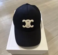 極美品】CELINE ベースボールキャップ ブラック Mサイズ ノベルティ
