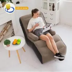 新型インフレータブルゆったりソファ、屋外フロックソファチェア