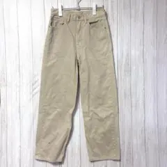 ジーユー バギージーンズ 28インチ【M相当】ベージュ　ライトカーキ　ゆったり
