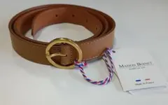 新品 MAISON BOINET メゾンボワネ カーフレザーベルト ブラウン - メルカリ