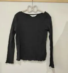 H&M ダークグレー 長袖カットソー EUR 134/140