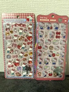 ボンボンドロップシール キティ2弾&ちゅるきら 赤キティ