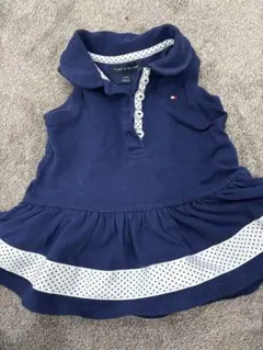 Tommy Hilfiger ネイビー ノースリーブワンピース 6-9M